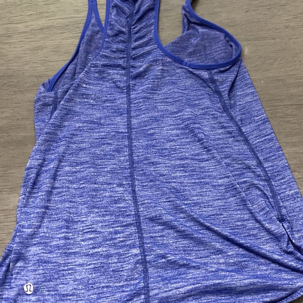 Lululemon Athletica Blue Sleeveless Tank Top